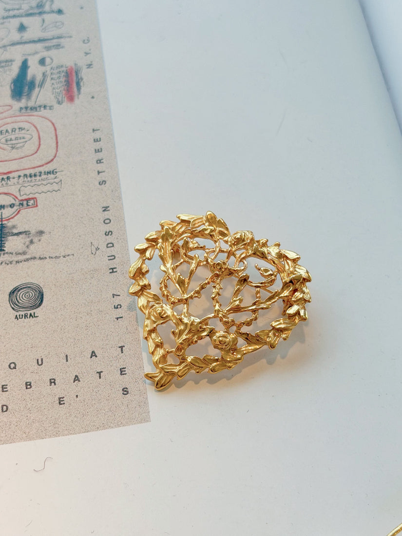 Glass Metallic Brooch (2 Styles)