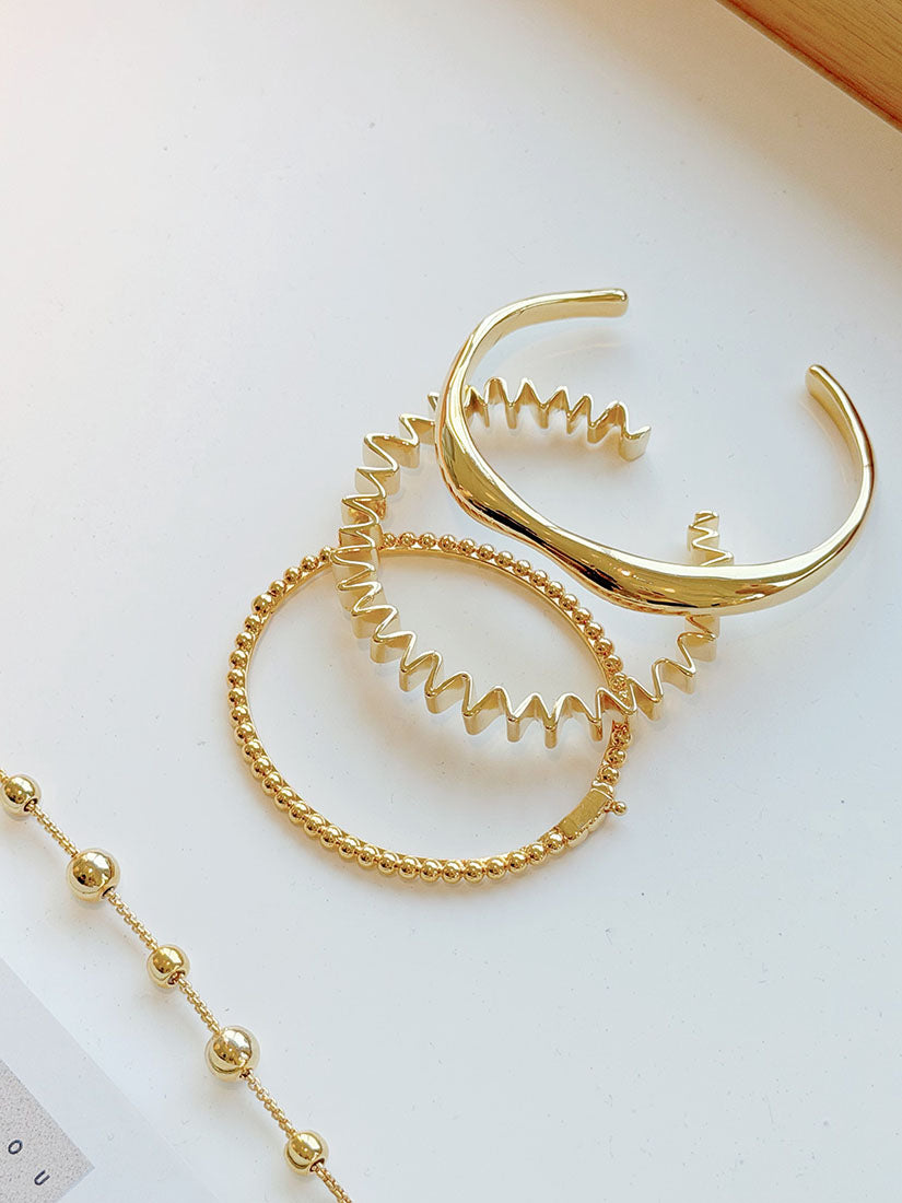 Delicate Golden Bangle (3 Styles)