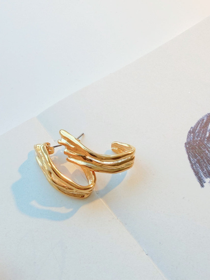 Golden Earrings (3 Styles)
