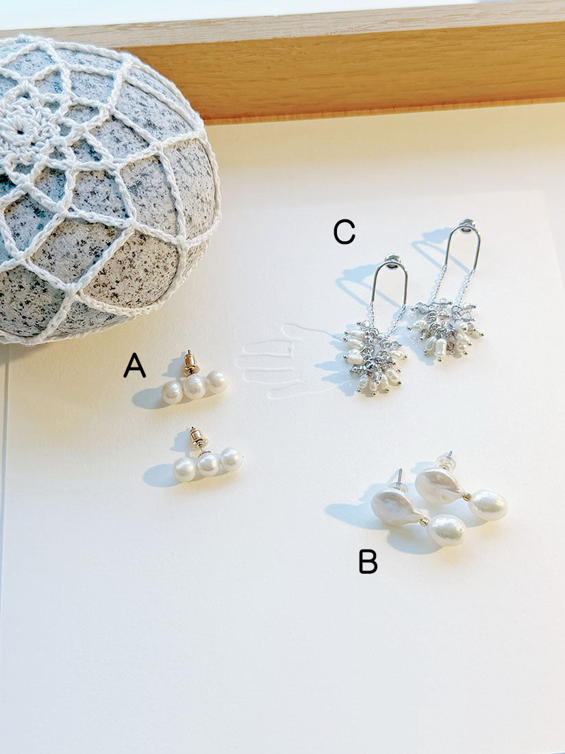Freshwater Pearl Earrings (3 Styles)