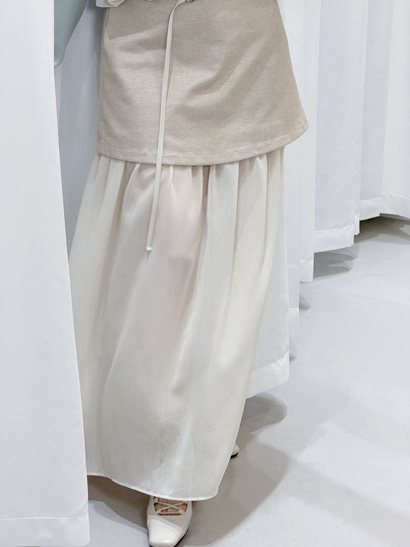 Belted Layered Skirt (2 Colours)
