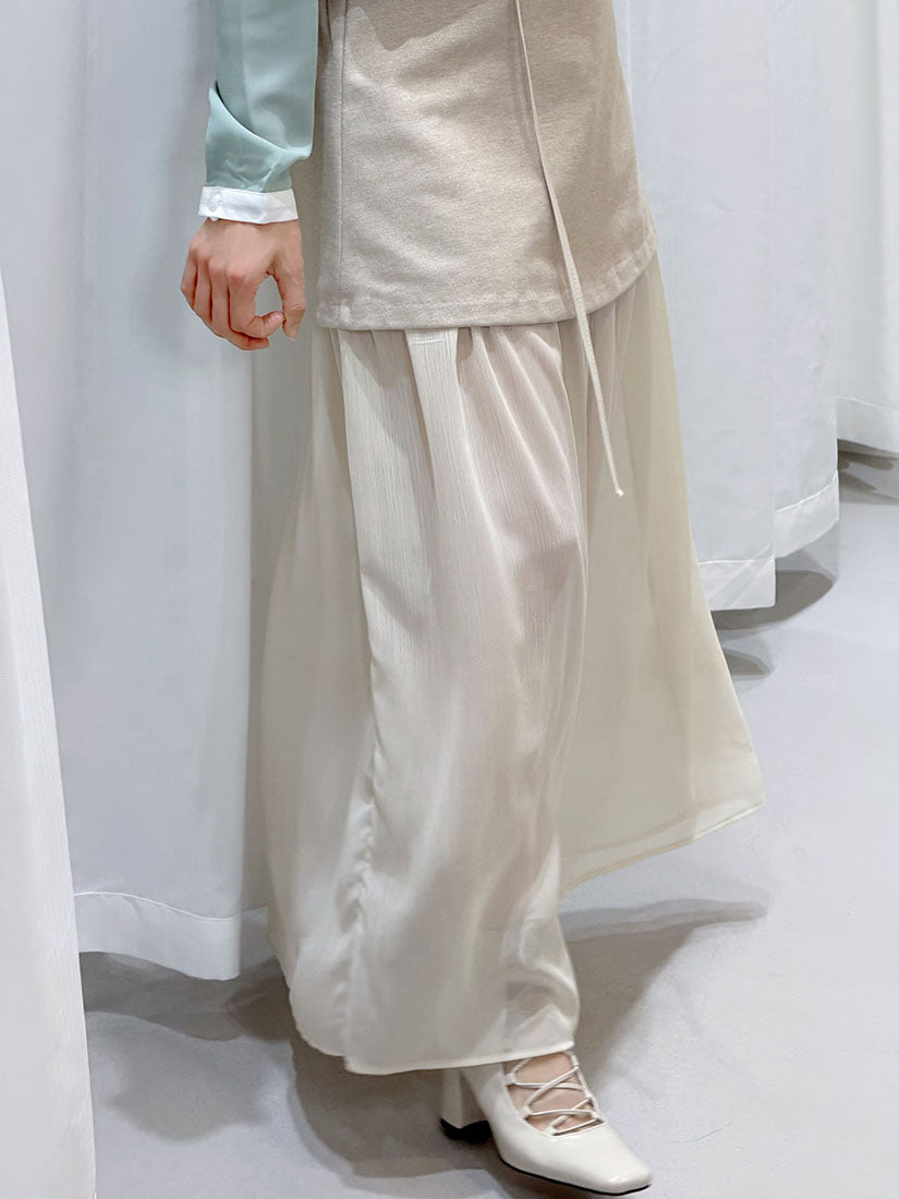 Belted Layered Skirt (2 Colours)