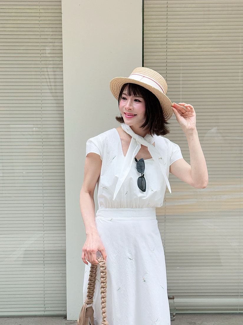 3D Floral Straw Hat