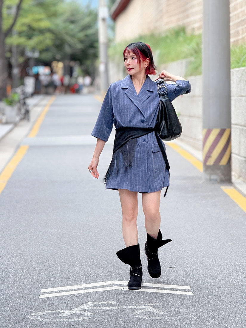 Tassels Fringe Suede Belt / Scarf