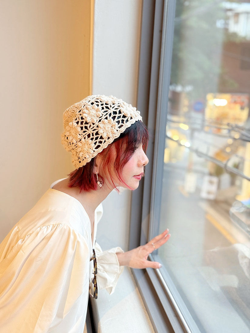 Crochet Knit Beanie(3 Colours)