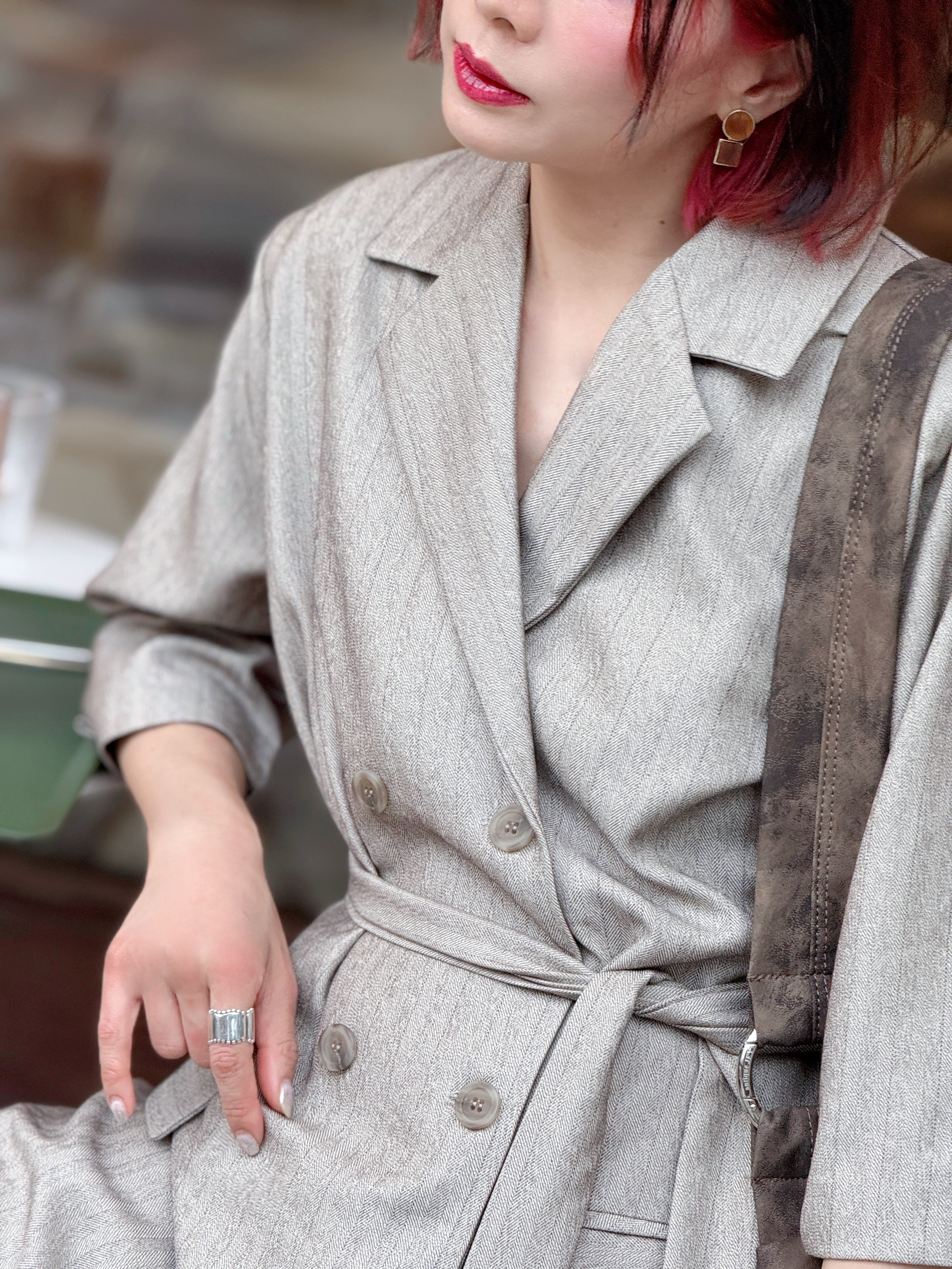 Agate Pattern Geometric Earrings (2 Colours)