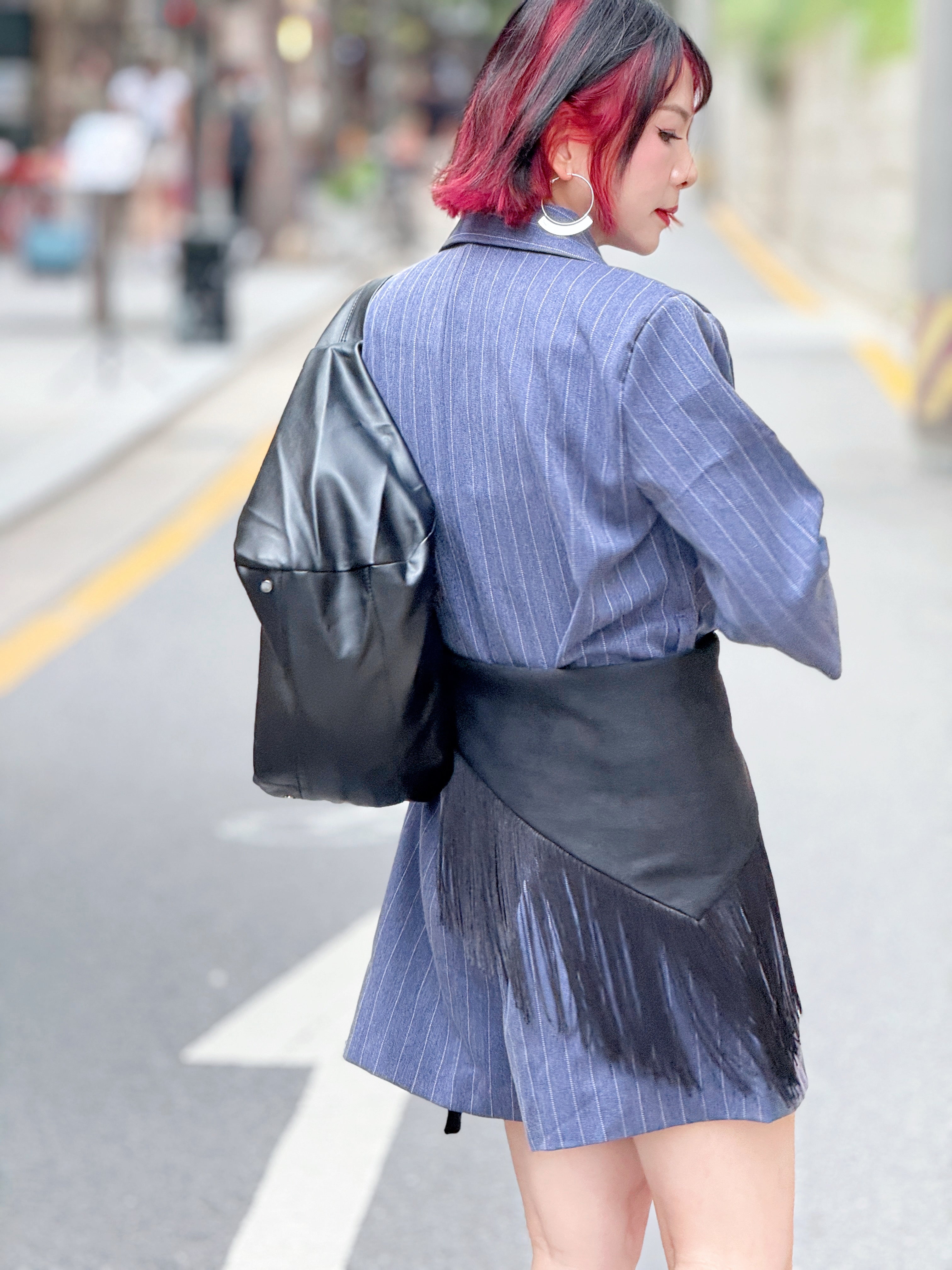 Tassels Fringe Suede Belt / Scarf