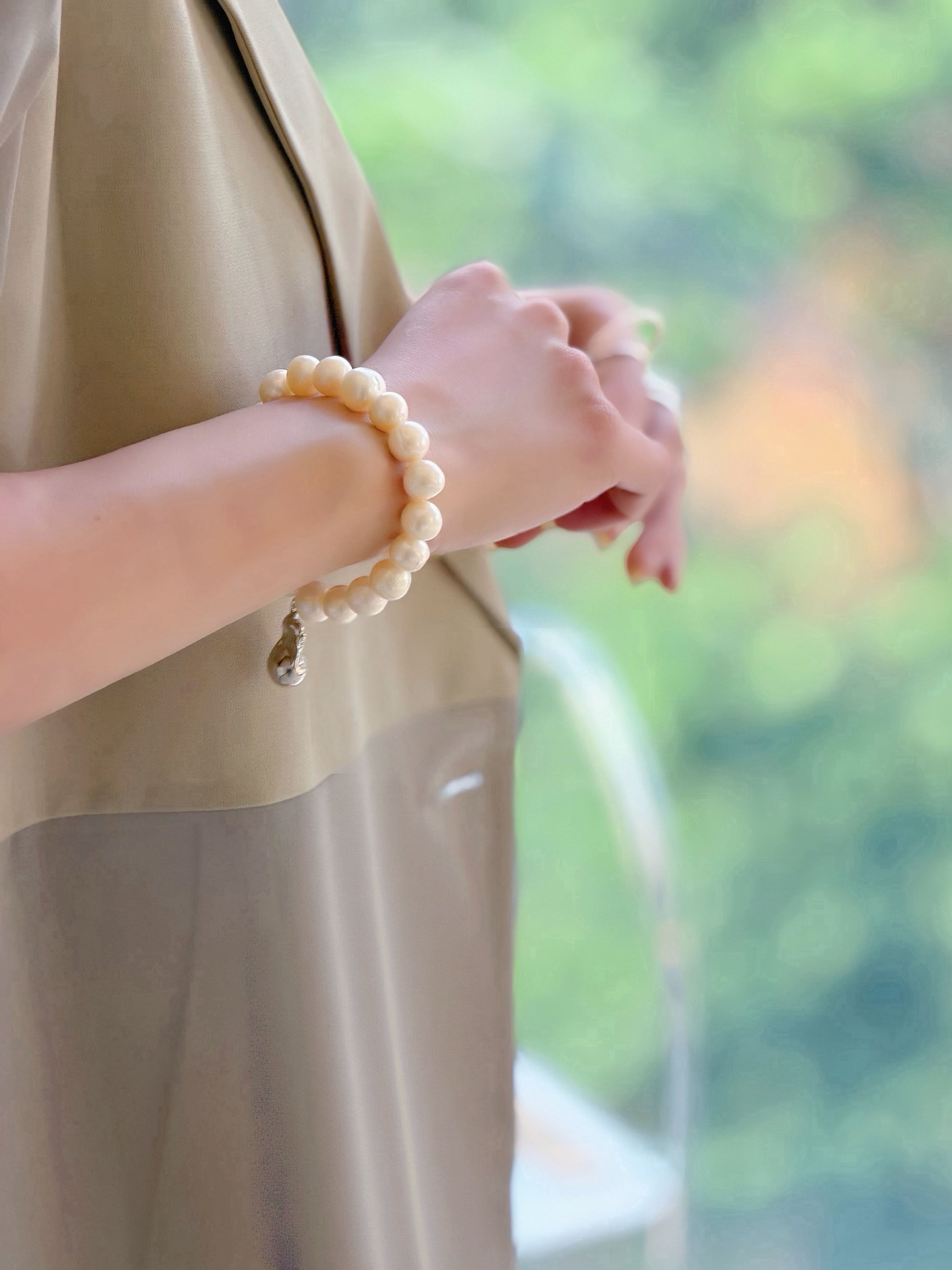 Freshwater Pearl Bead Bracelet (2 Styles)