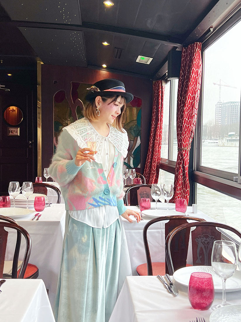 Pleated Velvet Culottes