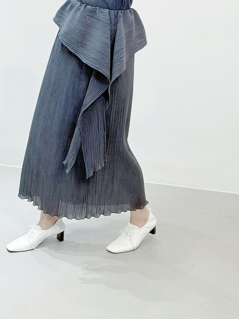 Scarf Waist Pleated Skirt (3 Colours)