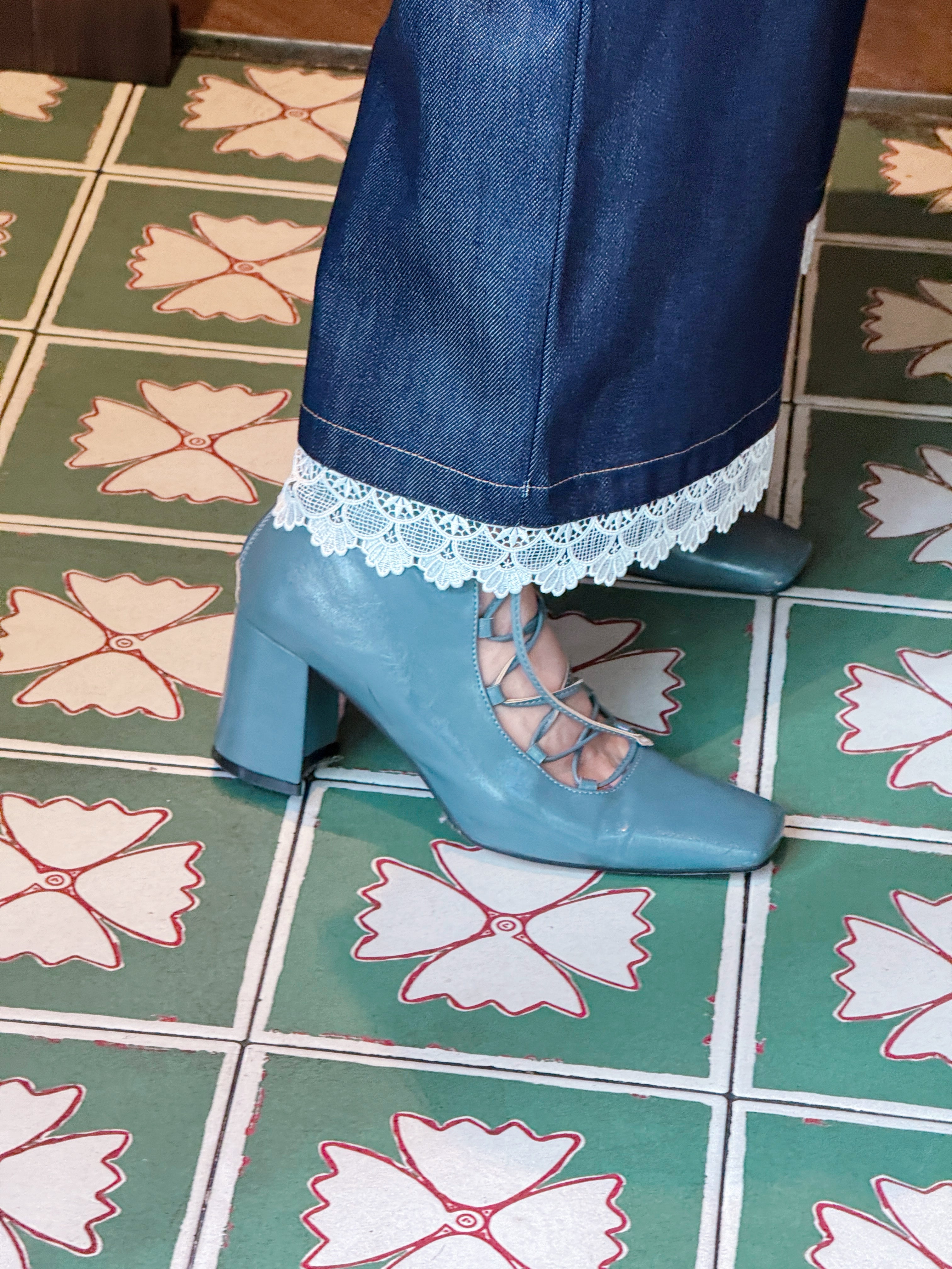 Lace Up Leather Ankle Boots(Size 250)