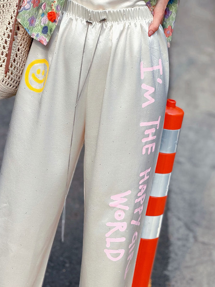 Hand Paint Hotfix Pants (2 Colours)