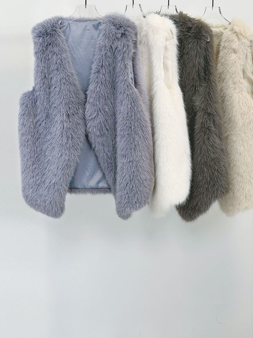 Chubby Faux Fur Vest (4 Colours)