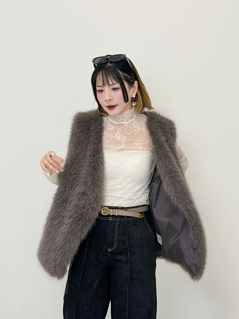 Chubby Faux Fur Vest (4 Colours)