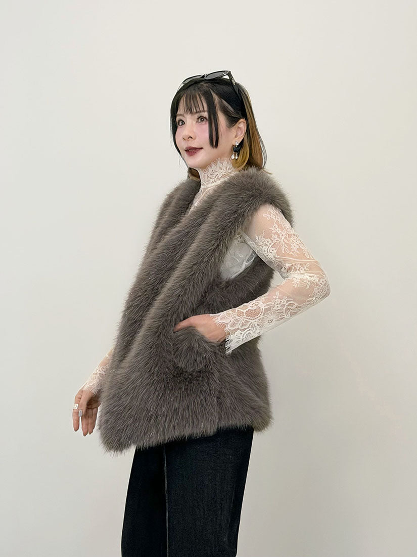 Chubby Faux Fur Vest (4 Colours)