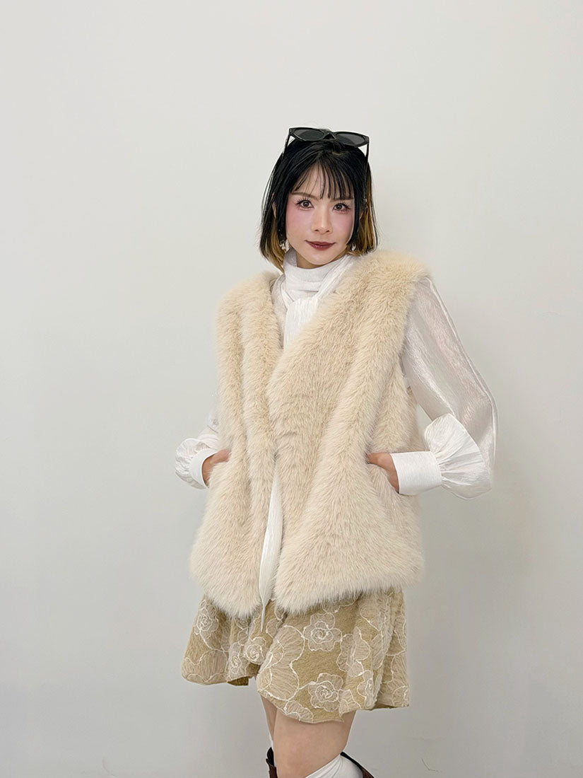 Chubby Faux Fur Vest (4 Colours)