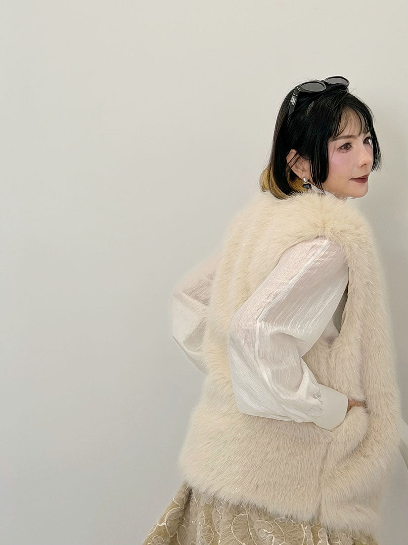 Chubby Faux Fur Vest (4 Colours)