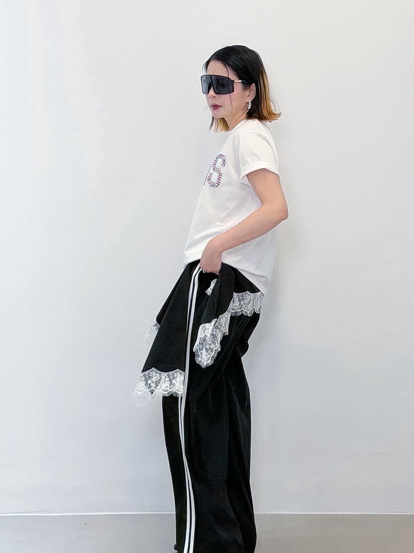 'Paris' Rope Embroidered Tee (4 Colours)