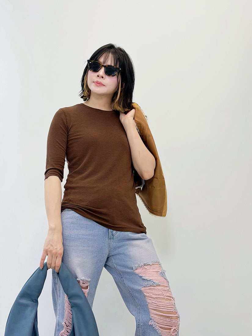 Half Sleeve Basic Tee (8 Colours)