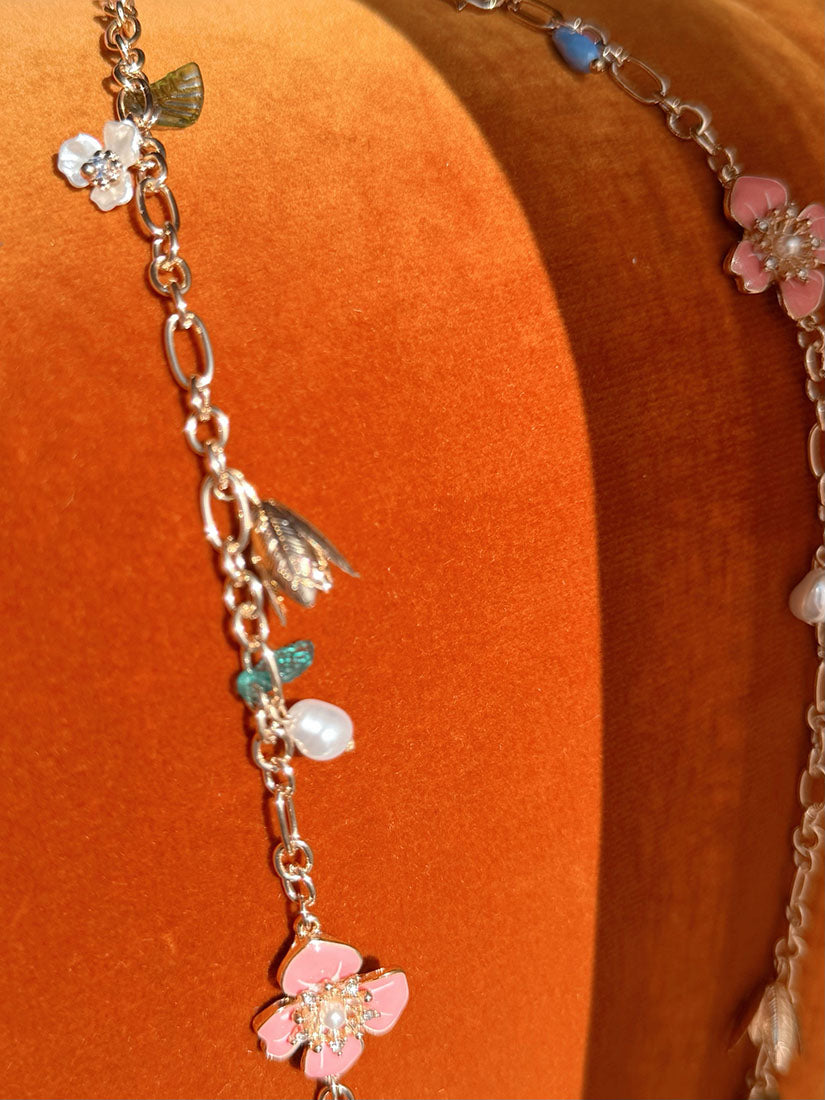 Spring Bloom Charms Necklace