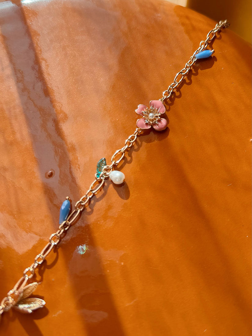 Spring Bloom Charms Necklace