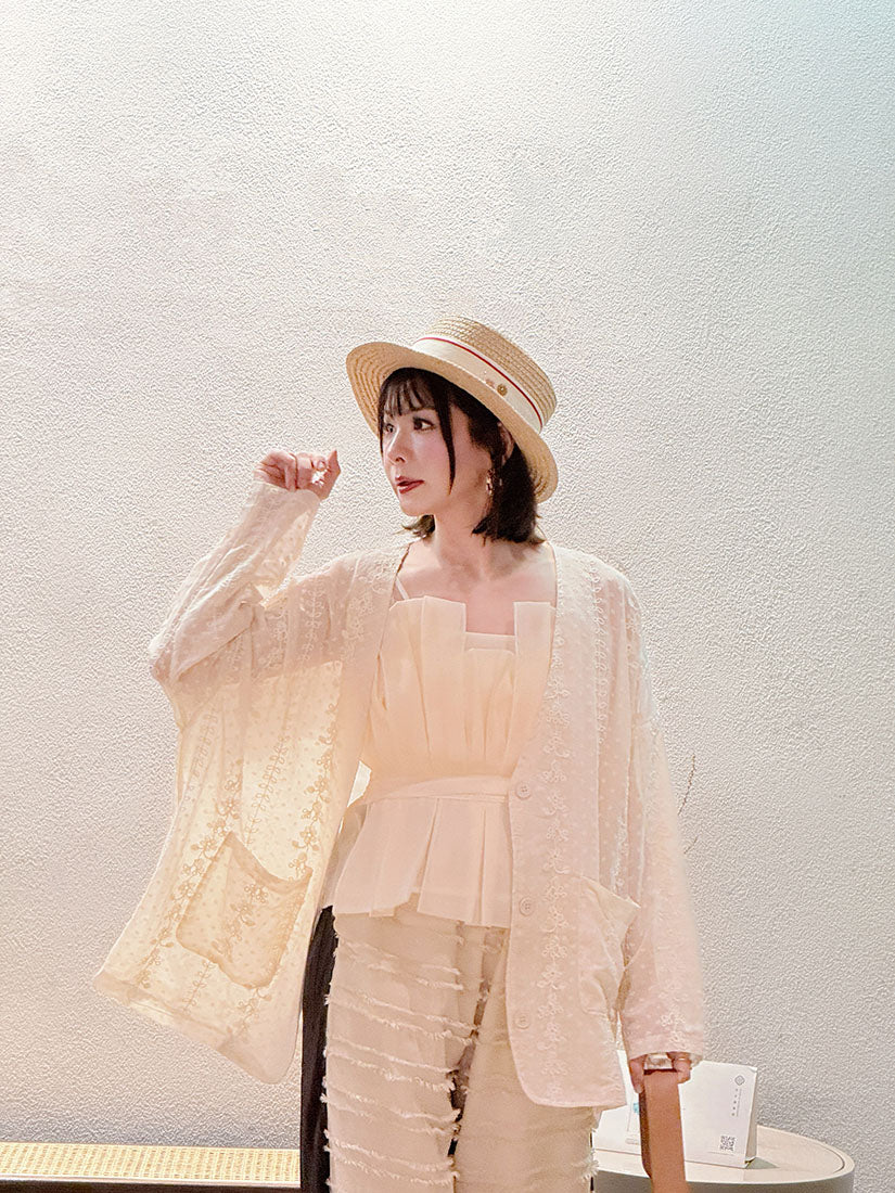 3D Floral Straw Hat