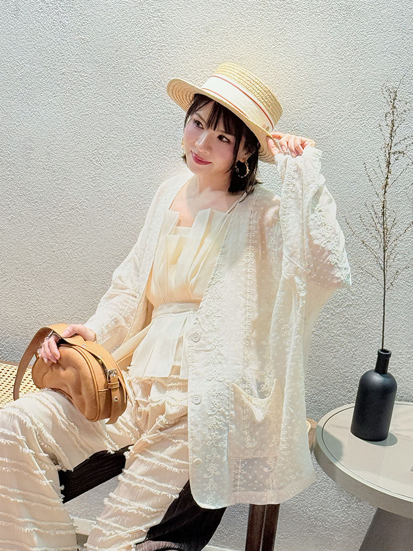 3D Floral Straw Hat
