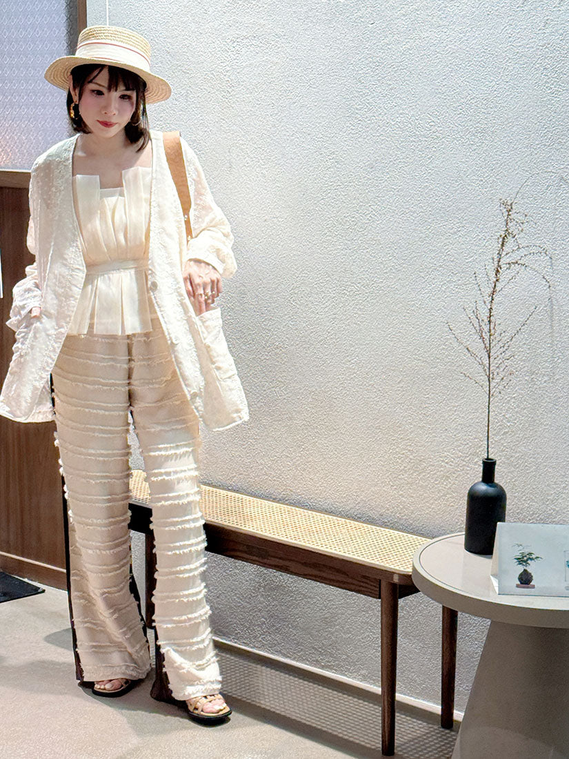 Sheer Embroidered Chiffon Jacket
