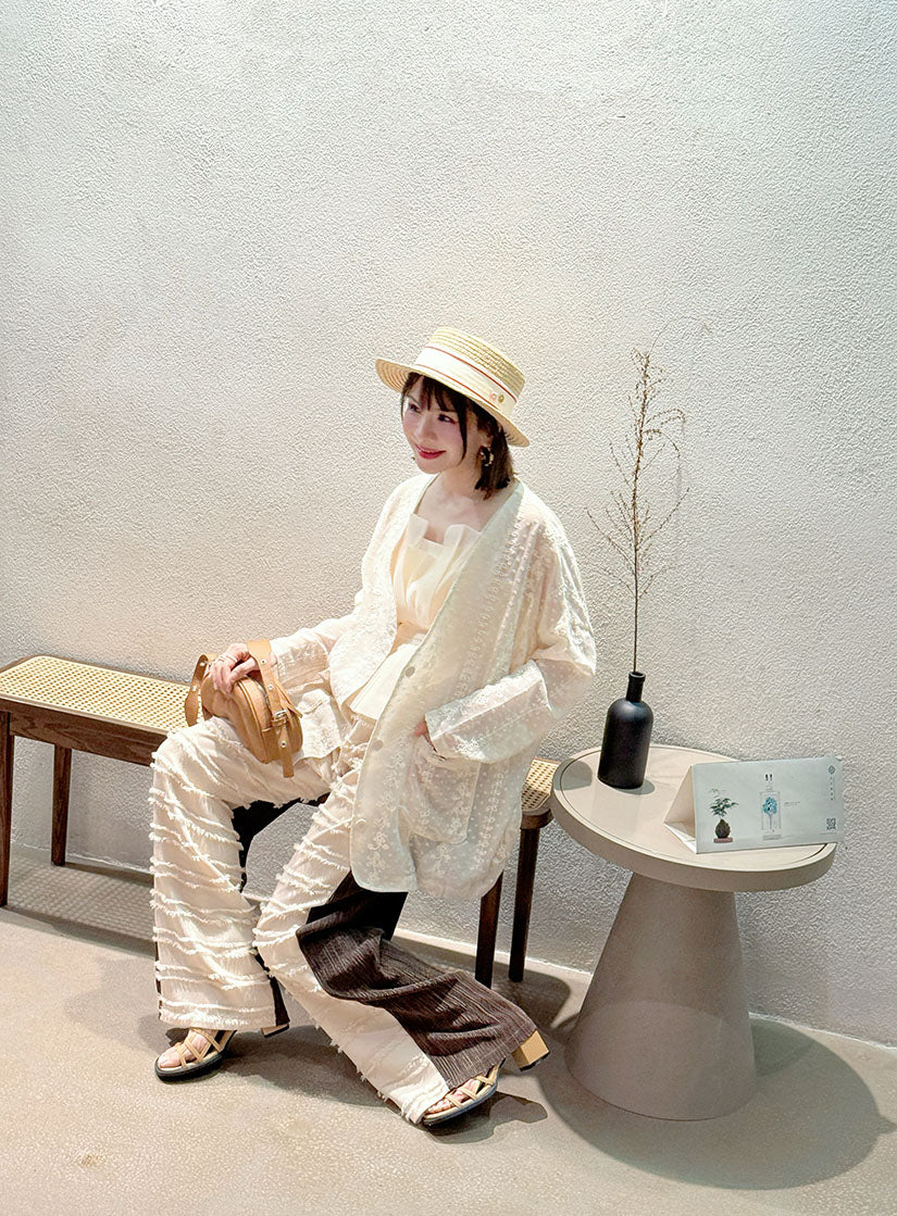 3D Floral Straw Hat