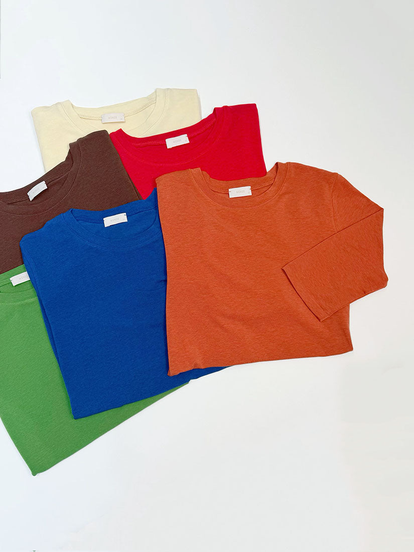 Half Sleeve Basic Tee (8 Colours)