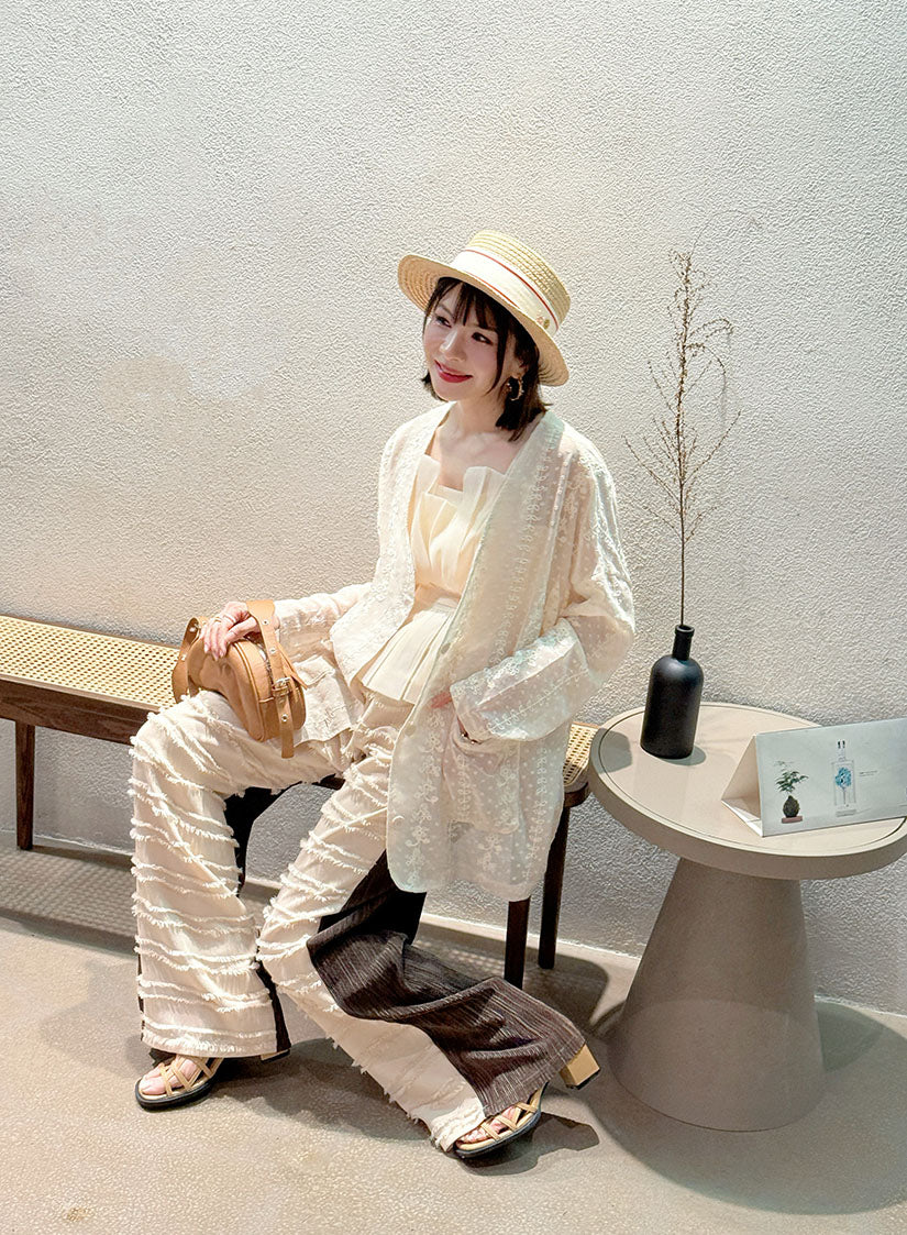 3D Floral Straw Hat