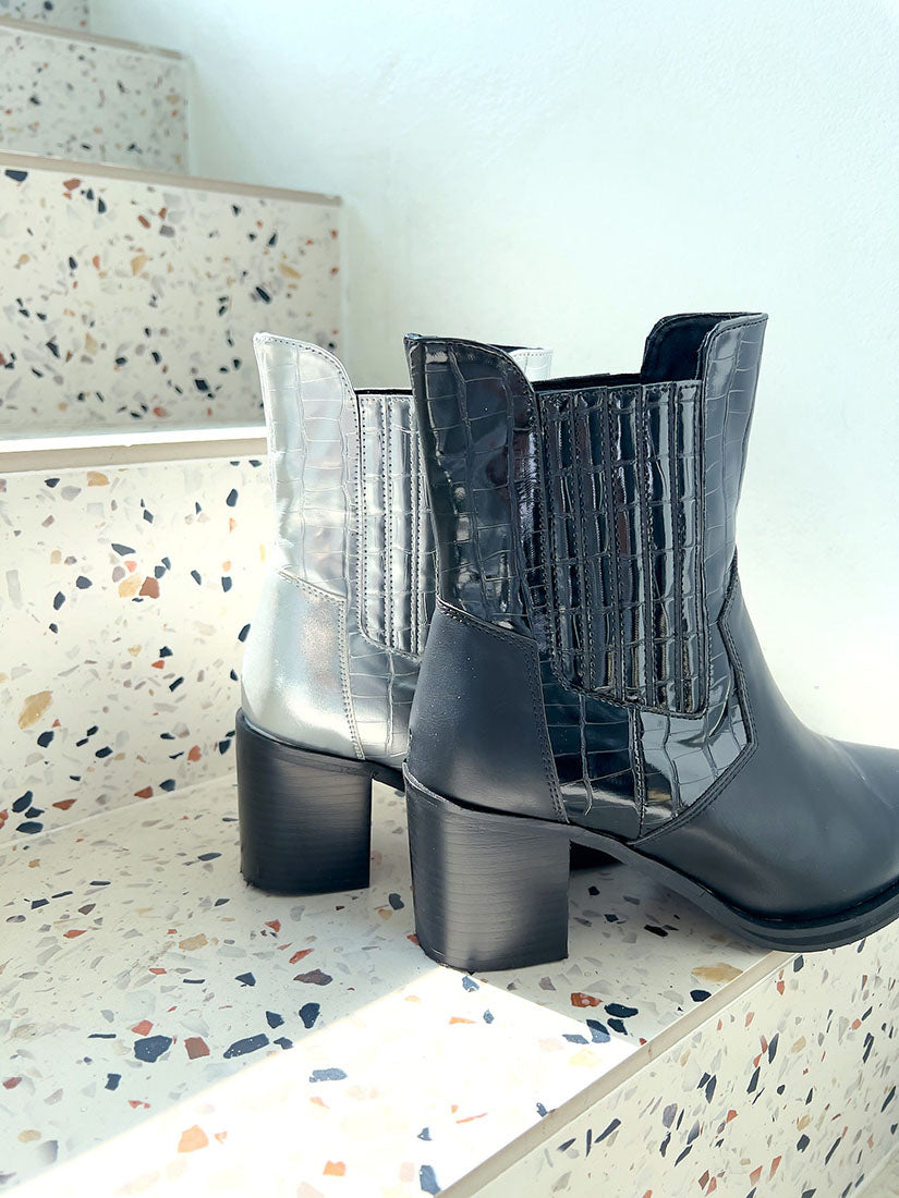 Faux Leather Ankle Boots (Display Sale)