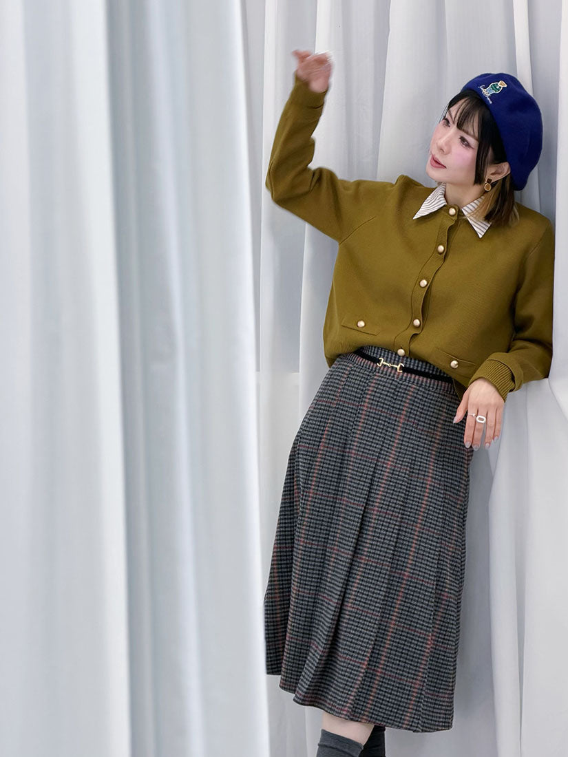 Detachable Shirt Collar Cardigan (2 Colours)