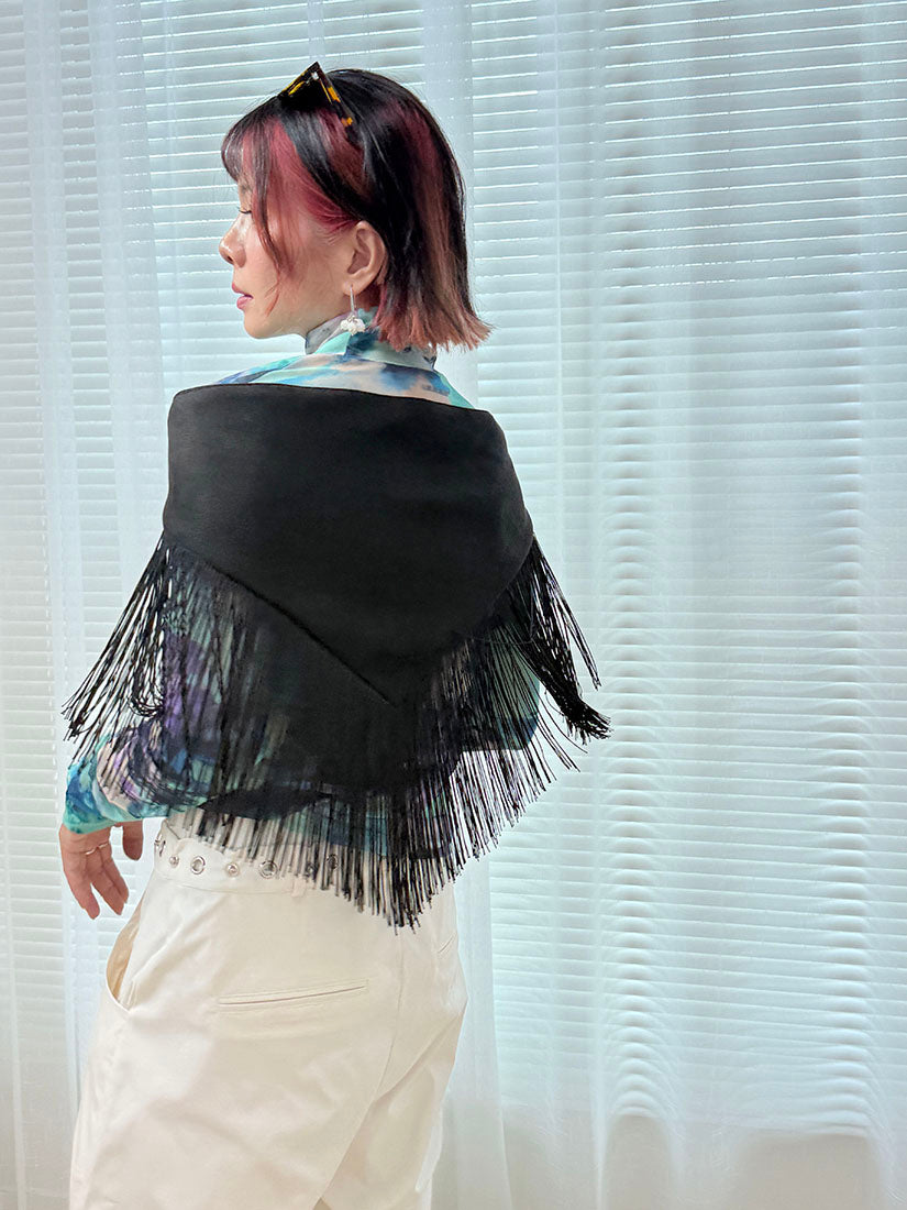 Tassels Fringe Suede Belt / Scarf