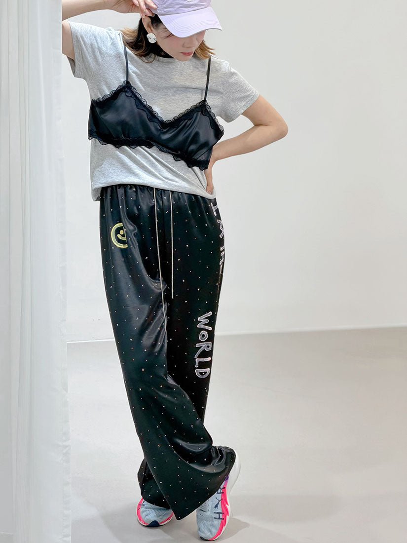Hand Paint Hotfix Pants (2 Colours)