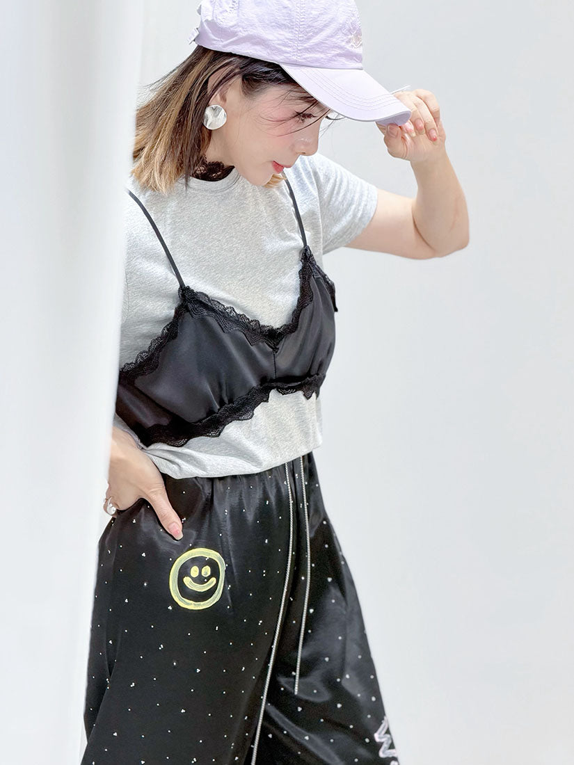Hand Paint Hotfix Pants (2 Colours)