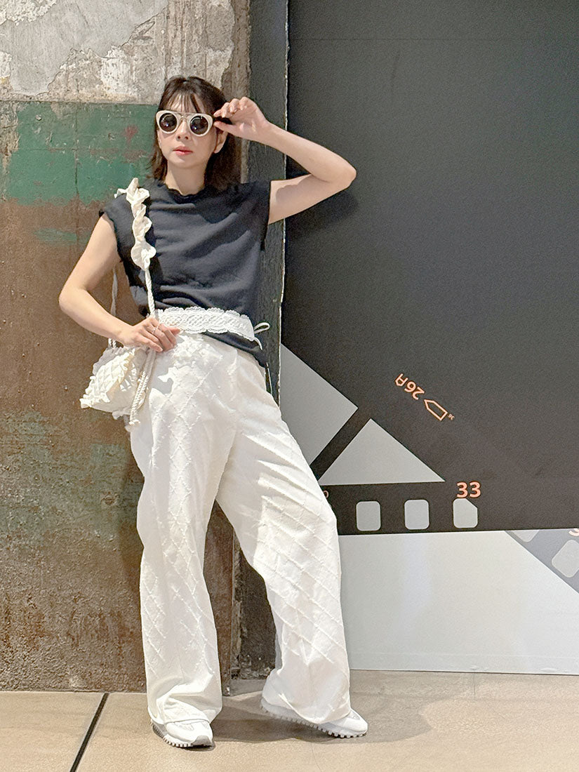 Lace Trim Trainers (Display Sale)