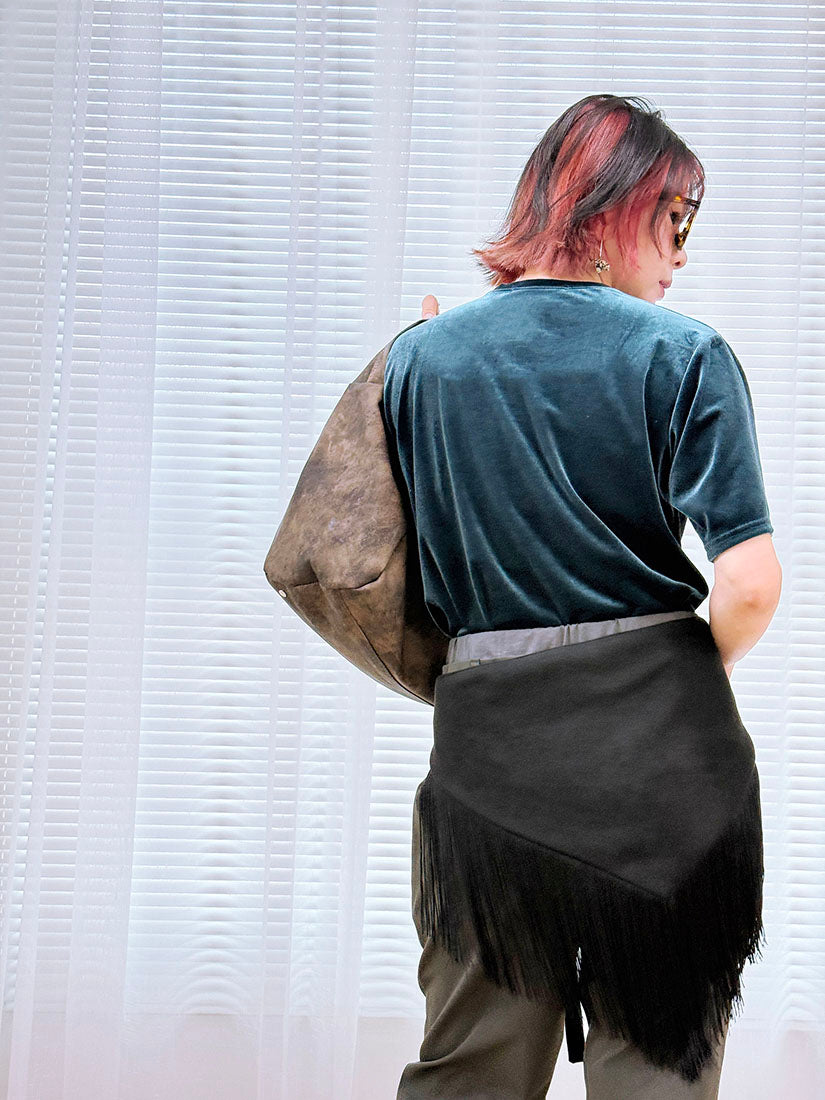 Tassels Fringe Suede Belt / Scarf