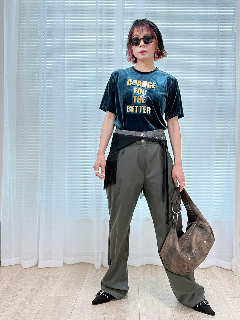 'Change For The Better' Velvet Tee (2 Colours)