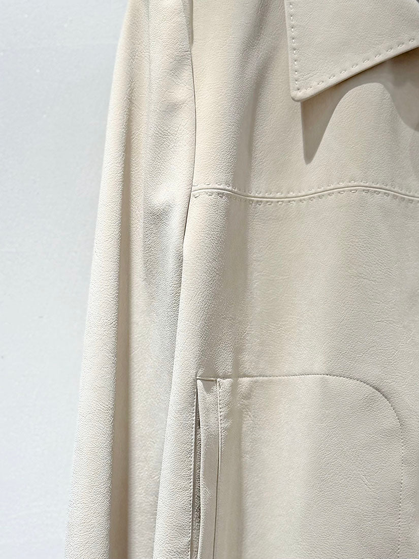 Paneled Leather Jacket (2 Colours)