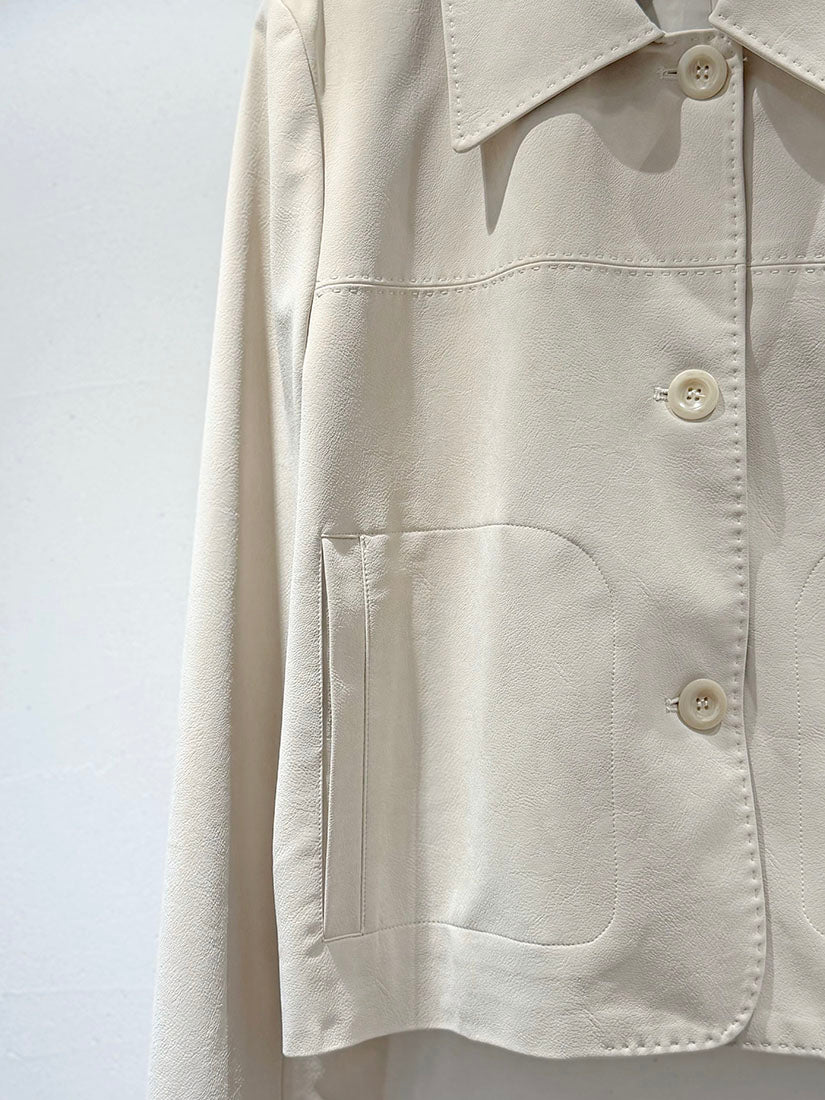 Paneled Leather Jacket (2 Colours)