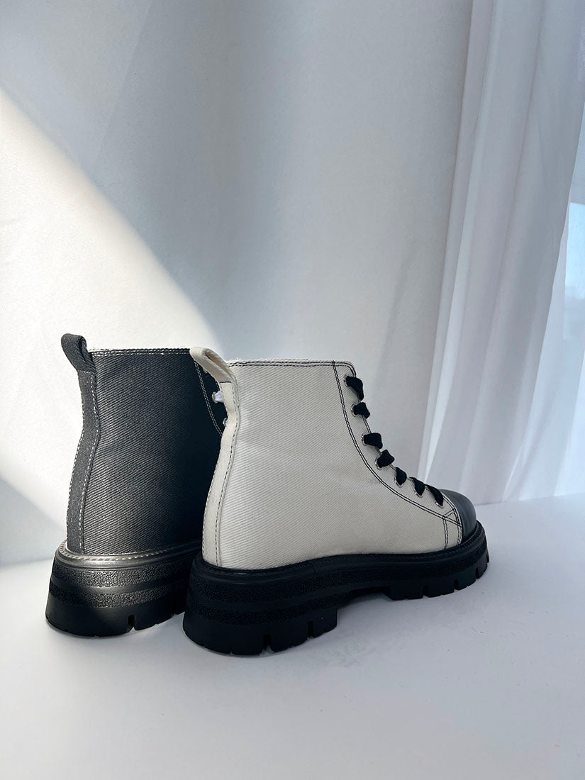 Canvas Combat Boots(Display Sale)