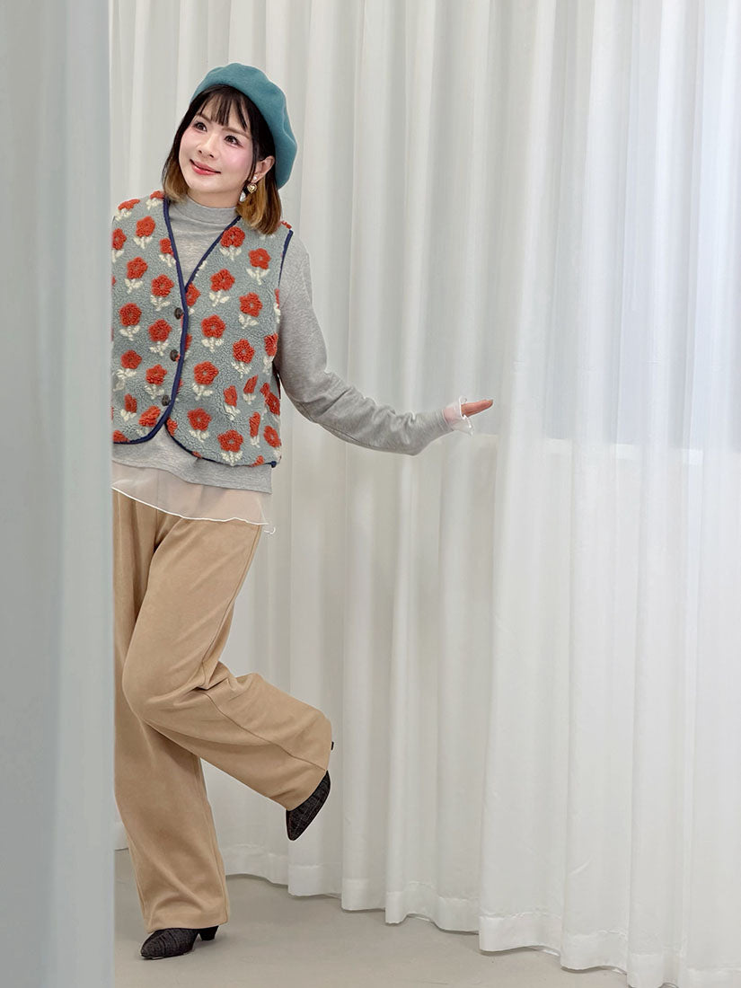 Suede Wide Leg Pants (2 Colours)