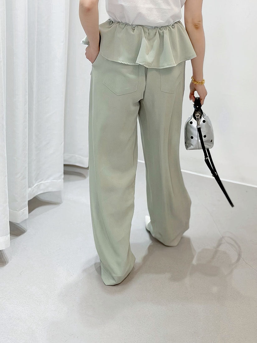Ruffle Layered Waist Pants (3 Colours)