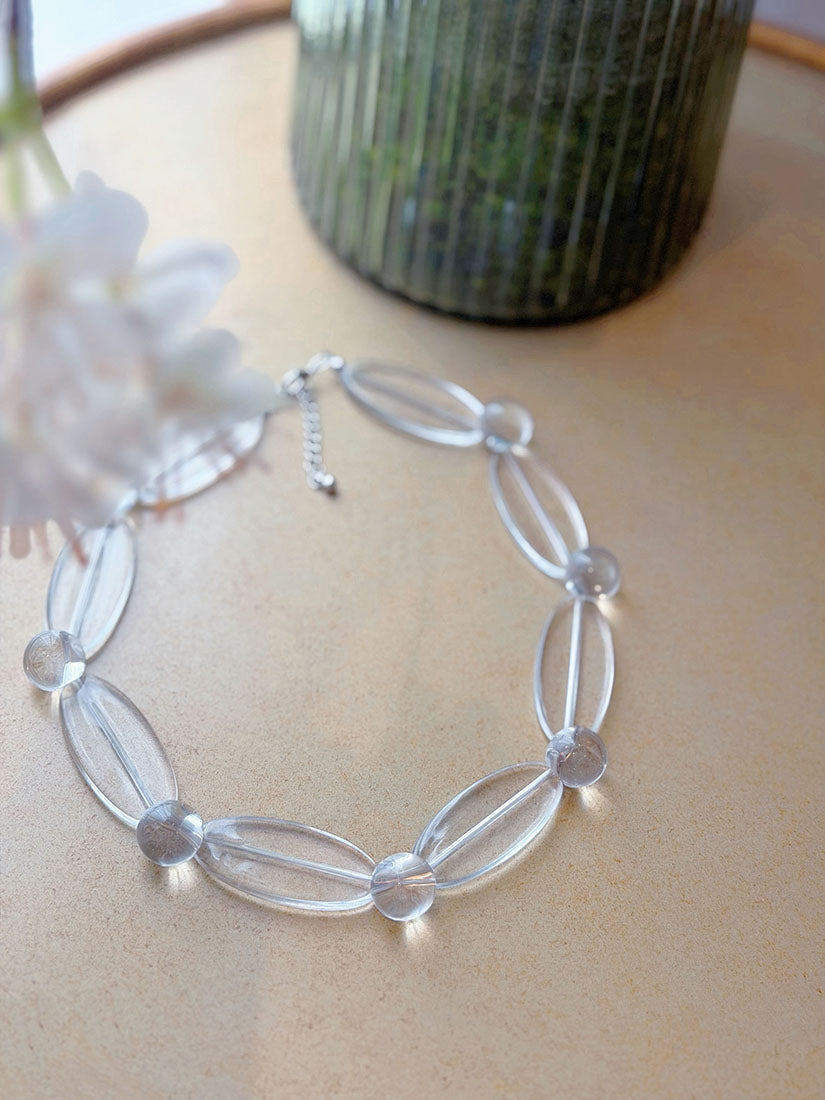 Clear Acrylic Necklace