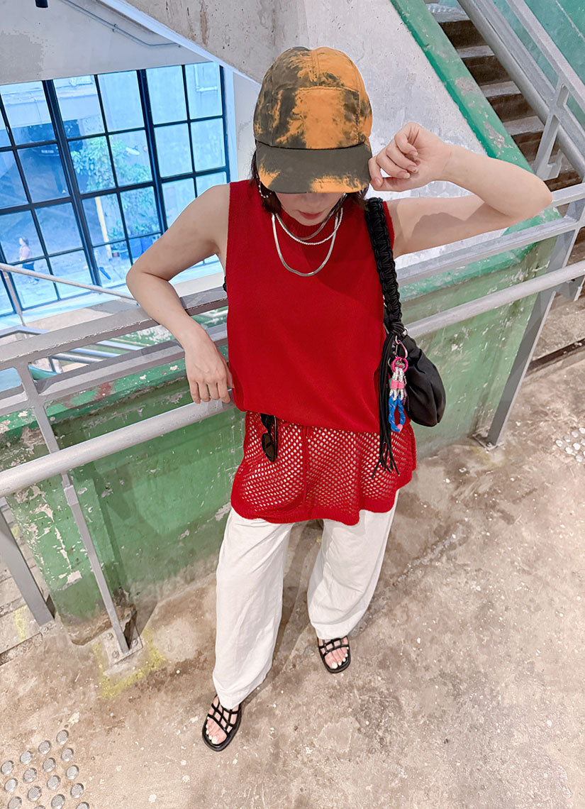 Grid Heeled Sandals(Display Sale)
