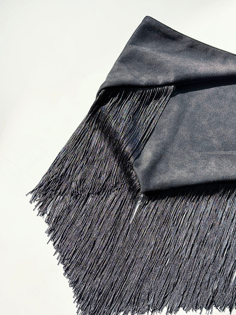 Tassels Fringe Suede Belt / Scarf