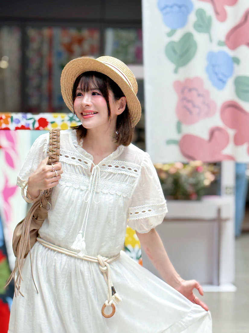 3D Floral Straw Hat