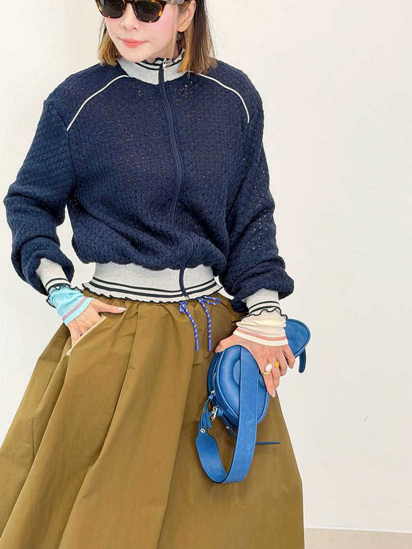 Sporty Knit Zip Jacket(2 Colours)