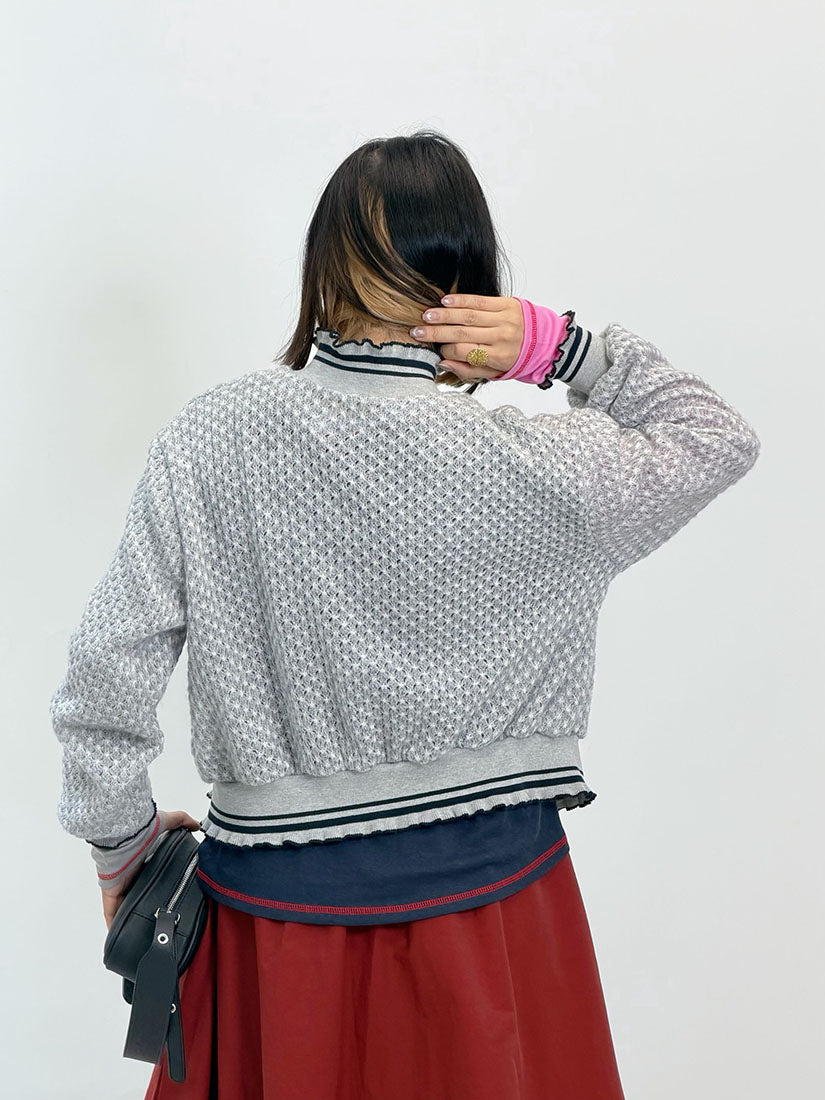 Sporty Knit Zip Jacket(2 Colours)